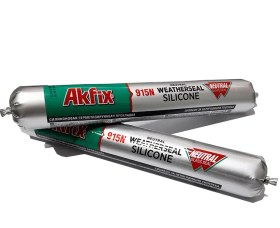 تصویر چسب سیلیکون خنثی آکفیکس 915N 600 ml Balck 
