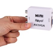 تصویر تبدیل AV به VGA رویال Royal RC-330 