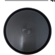 تصویر سینی گرد پلاستیکی مشکی قطر 40 سانتی متری 
