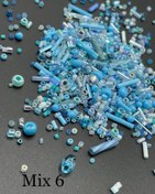 تصویر منجوق میکس میوکی آبی پاستیلی کد MIX6 