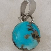 تصویر آویز گردنبند سنگ فیروزه اصل نیشابور کد 806 