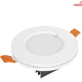 تصویر چراغ سقفی توکار آرامیس 9 وات دایره ای پارس شعاع توس Aramis 9 watt circular ceiling lamp, Pars Shua Tos