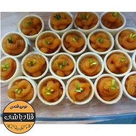 تصویر نان حلوا (ویفری)طرح گرد توپی 