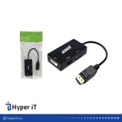 تصویر تبدیل DP to DVI+HDMI+VGA enet 