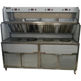 تصویر سرخ‌کن بلژیکی چند لگنی (3 یا 4 لگن) Belgian multi-vat fryer