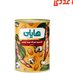 تصویر کنسرو خوراک لوبیا و قارچ 350 گرم هایلی 