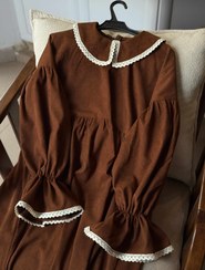 تصویر عبا پاییزه کبریتی بلند زنانه نوتلا - سایز یک : ۳۶ تا ۴۰ / ۱۳۰ 