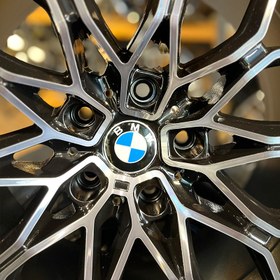 تصویر رینگ BMW مشکی رخ تراش 