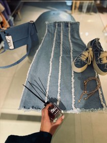 تصویر پیراهن کوتاه دکلته میدی لیکیا Middi jean