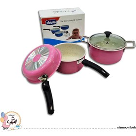 تصویر سرویس قابلمه چیکو - آبی 