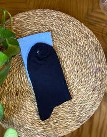 تصویر جوراب طرح استیج آبی 