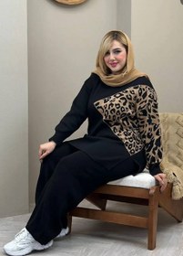 تصویر ست بافت پلنگی 