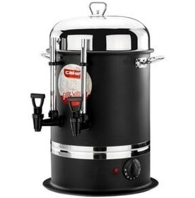 تصویر چای ساز دستگاه فروش صنعتی چاکیر موتفک 40 فنجان مشکی çakır çelik 