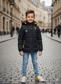 تصویر کاپشن پافر شو - زیتونی / تکی 0008