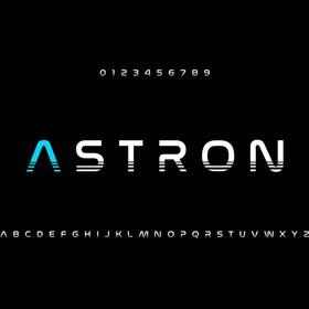 تصویر دانلود فونت انگلیسی طراحی لوگو Astron 