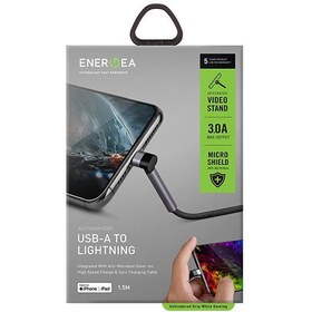 تصویر کابل Usb-A to Lightning انرجیا | Energea طول 1.5 متر - مدل CBL-AABAL-GUN150 