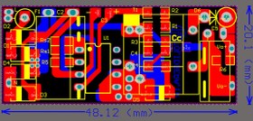 تصویر فایل pcb آلتیوم درایور ال ای دی 8-12 وات ایزوله 