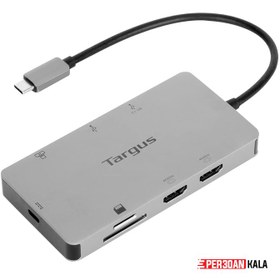 تصویر هاب تارگوس مدل Targus Docking Station USB-C Dual HDMI 4K , Ethernet, Micro SD, 2x USB 3.0 DOCK423A (ویتنام) (آکبند بدون جعبه) 