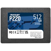 تصویر حافظه SSD اینترنال پاتریوت مدل P220 ظرفیت 512 گیگابایت Patriot P220 512GB SSD Internal Hard Drive