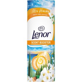 تصویر گرانول خوشبو کننده و نرم کننده لباس LENOR حجم 176 گرم ساخت انگلستان رایحه شکوفه پرتقال و سرو ساحلی 