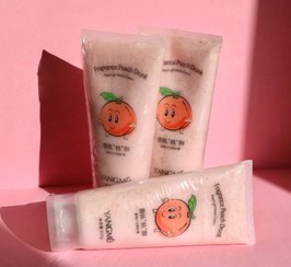 تصویر اسکراب شنی بدن تیوپی هلو یانگمی Yangmei peach body Scrub