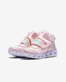 تصویر چراغ های قلب Brilliant Rainbo Big Girl Pink Light Bot اسکچرز Skechers 