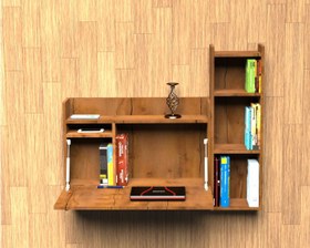 تصویر میز تحریر دیواری کتابخانه دار WD80 Folding wall desk WD80