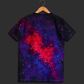 تصویر تیشرت تای دای ( شیبوری ) طرح گلکسی سرخابی Tie-Dye Galaxy 2