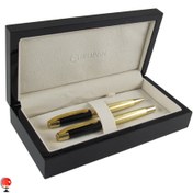 تصویر ست خودکار و خودنویس یوروپن مدل CLAN مشکی طلایی 