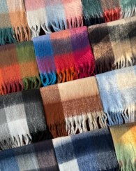 تصویر اسکارف چهارخانه رنگی بیگ 