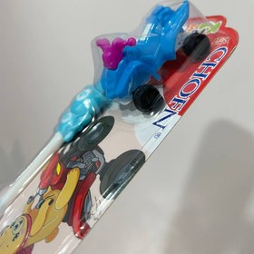 تصویر مسواک بچه گانه هدیه دار ( رنگ رندوم ) - رنگ پسرونه 