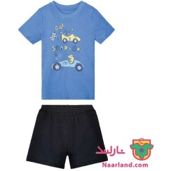 تصویر ست تیشرت و شلوارک پسرانه لوپیلو مدل EU1222 سایز ۱ تا ۲ سال 