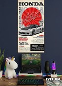 تصویر متال پوستر ماشین هوندا NSX کد N215 