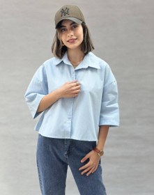 تصویر شومیز لینن کوتاه (868) 