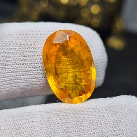 تصویر نگین سنگ یاقوت زرد شمش کد 36970 