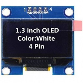 تصویر (2057)نمایشگر OLED با ابعاد 34x23 میلی تراکم پیکسلی 128x64 با پروتکل ارتباطی SPI و امکان راه اندازی با انواع آردوین 