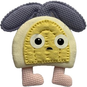 تصویر تکه دوزی طرح خرگوش انتزاعی 