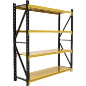 تصویر قفسه راک نیمه سنگین ۴ طبقه ۲ متری 