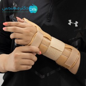 تصویر مچ شست بند آتل دار کد067 پاک سمنPaksaman ا Wrist Thumb Splint with Hard Bar-067 Wrist Thumb Splint with Hard Bar-067