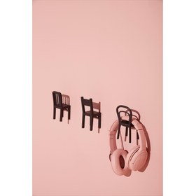 تصویر صندلی دکوری دیواری3 تایی ایکیا ikea Hook-Black