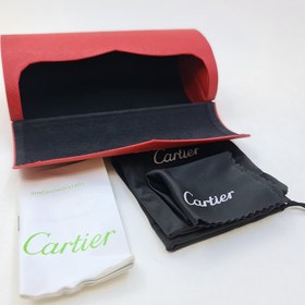 تصویر پک اورجینال عینک کارتیر با تمامی تجهیزات Cartier