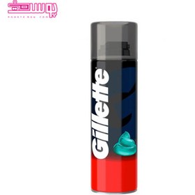 تصویر فوم اصلاح مردانه ژیلت مدل معمولی حجم ۲۰۰ میل gillette | 7702018980925