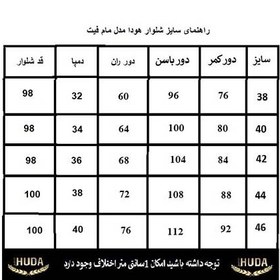 تصویر شلوار زنانه HUDA مدل مام فیت 