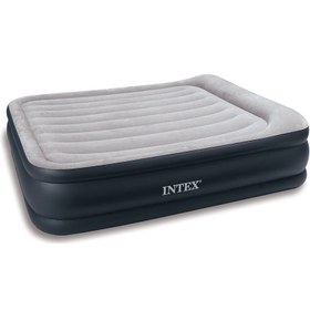 تصویر تخت بادی دو نفره اینتکس با پمپ برقی متصل کد intex 67736