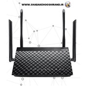 تصویر مودم روتر بی سیم دو باند مدل DSL-AC55U ایسوس 