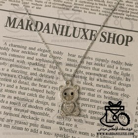 تصویر گردنبند استیل خرسی 