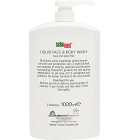 تصویر شستشوی مایع صورت و بدن 1000 میلی‌لیتر برند sebamed Liquid Face And Body Wash 1000ml