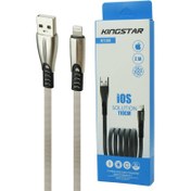 تصویر کابل تبدیل USB به لایتنینگ کینگ استار مدل K130i Cable K130i lightening 110cm kingstar