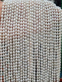 تصویر مروارید پرورشی گندمی سایز ۶ 