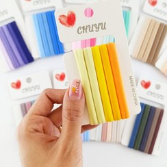 تصویر ست کش مو پارچه‌ای ساده پنج‌تایی زیوانا اکسسوری کد 3004645 